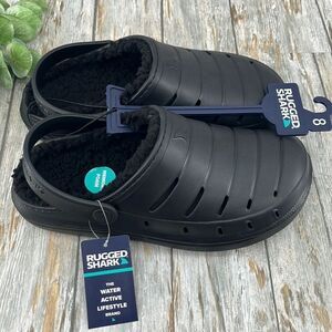 Men's Back Comfy Fuzzy Lined EVA Clogs Sandals Shoes Size 8